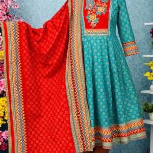 Cotton Three Piece Elegant Cut (Code-3p0004)